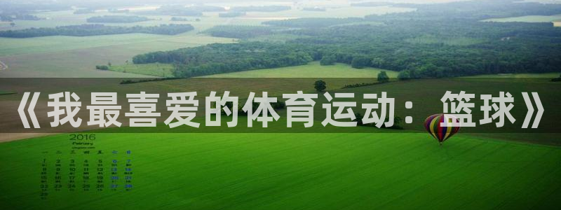 3377体育官方平台体育：《我最喜爱的体育运动：篮球